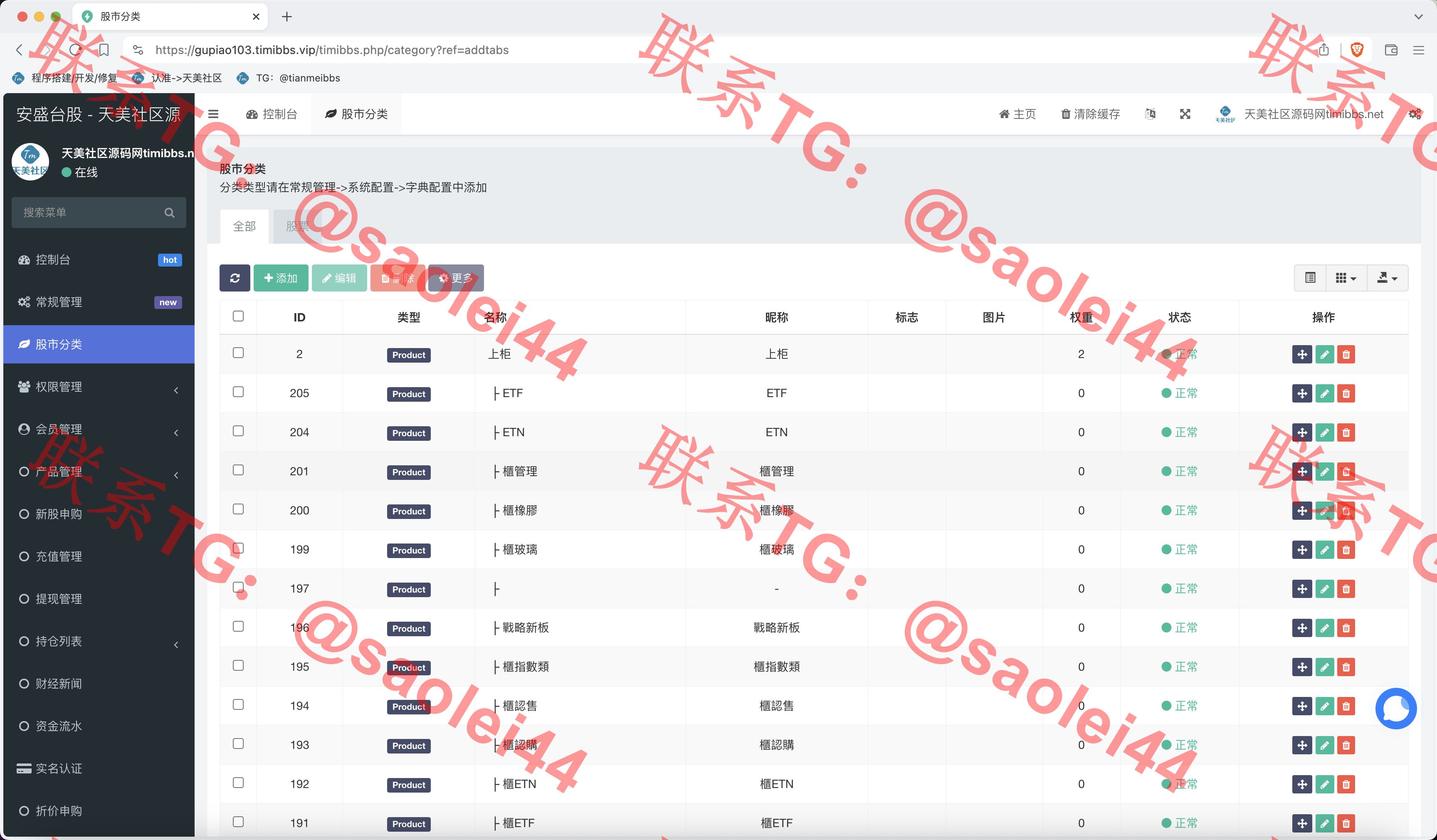 【亲测】安盛股票申购配资源码另一个UI/台湾股票系统/申购折扣交易系统/前端vue编译后+后端PHP-heichanym.com-黑产源码